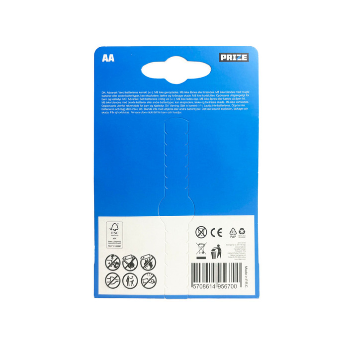 Batteri superalkaline AA 10-pk. - PRIZE® 